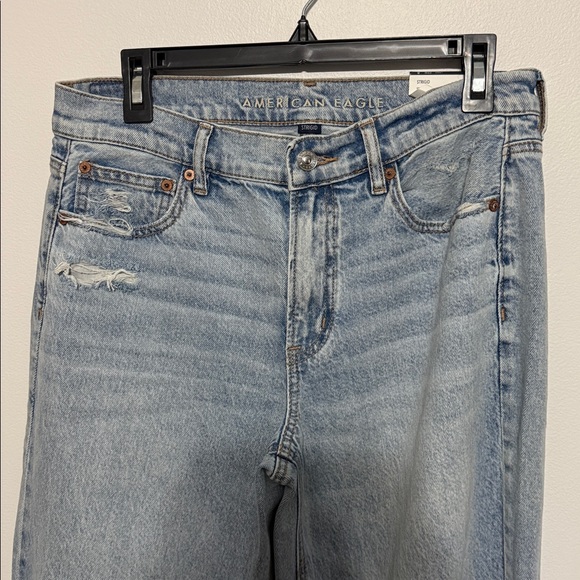 American Eagle AE Strigid Ripped High-Waisted Stovepipe Jeans NWT - Picture 6 of 10
